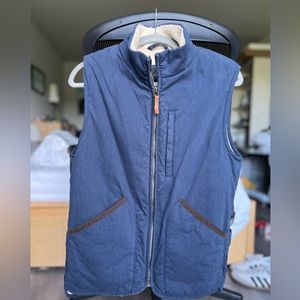 J.crew Sussex sherpa-lined vest with eco-friendly PrimaLoft®  Size S, Navy